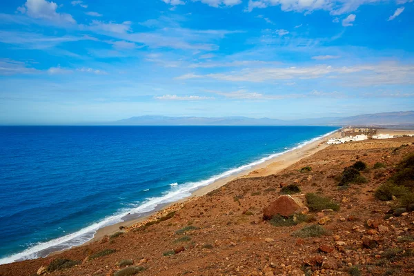 Cabo de Gata Almeria aerial San Miguel beach — Stock Photo, Image