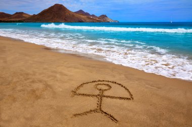 Almeria Playa Genoveses Cabo de Gata plaj