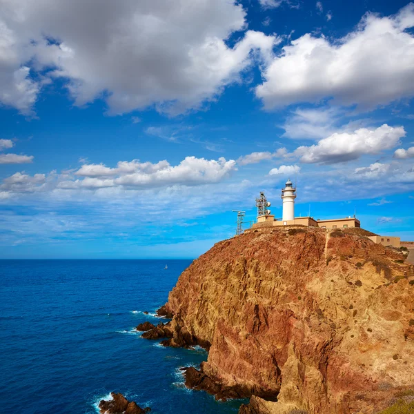 Almeria Cabo de Gata lighthouse in Spain — Stock Photo, Image