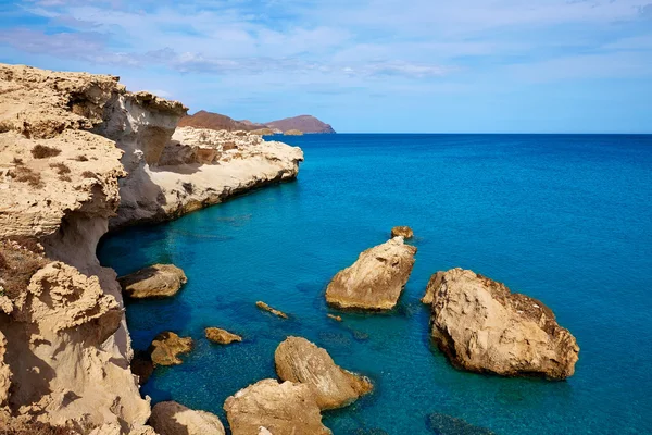 在 Cabo de Gata 洛杉矶 Escullos 海滩西班牙阿尔梅里亚 — 图库照片