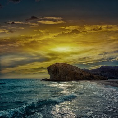 Almeria Playa del Monsul beach Cabo de Gata