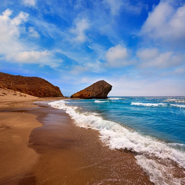 Praia de Almeria Playa del Monsul em Cabo de Gata — Fotografia de Stock
