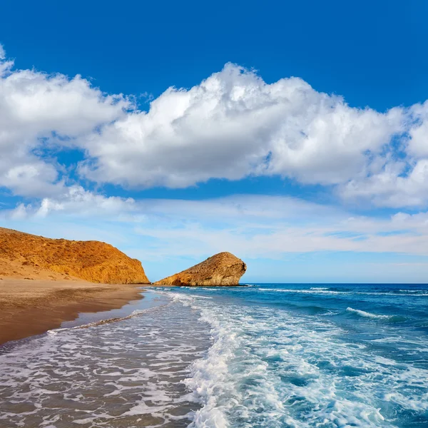 Almeria Playa del Monsul beach at Cabo de Gata — Stock Photo, Image