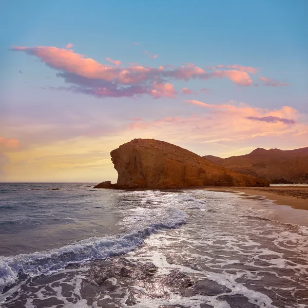 Almeria Playa del Monsul beach Cabo de Gata — Stock Photo, Image