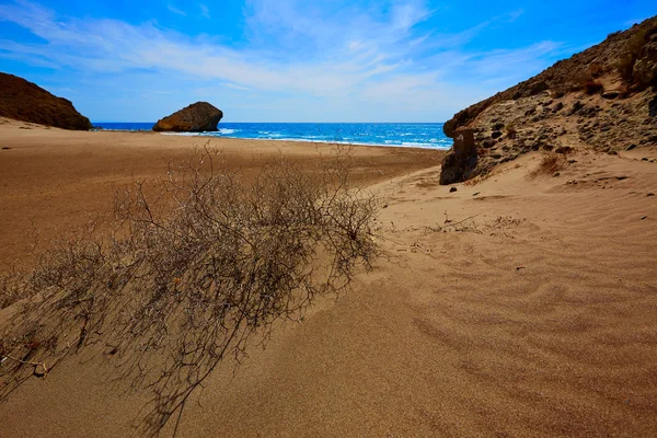 Αλμερία Playa del Monsul παραλία στο Cabo de Gata — Φωτογραφία Αρχείου