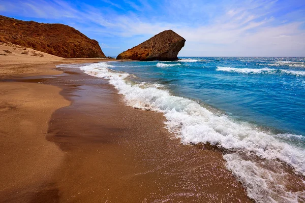 Αλμερία Playa del Monsul παραλία στο Cabo de Gata — Φωτογραφία Αρχείου