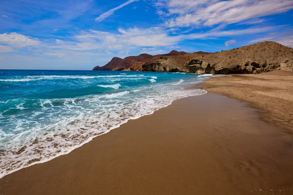 Almeria Playa del Monsul strand in Cabo de Gata — Stockfoto