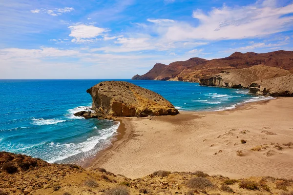 Almeria Playa del Monsul plaży Cabo de Gata — Zdjęcie stockowe