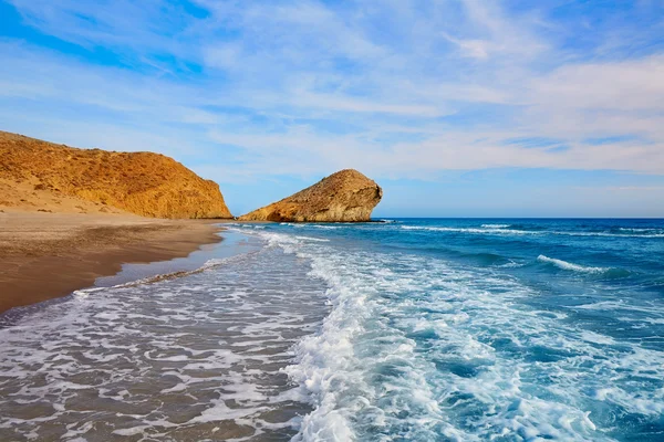 Almeria Playa del Monsul beach at Cabo de Gata — Stock Photo, Image