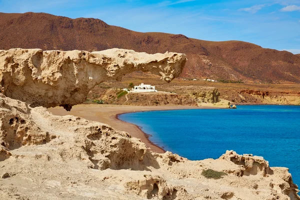 Almeria Cabo de Gata Playa del Arco arch beach — Stock Photo, Image