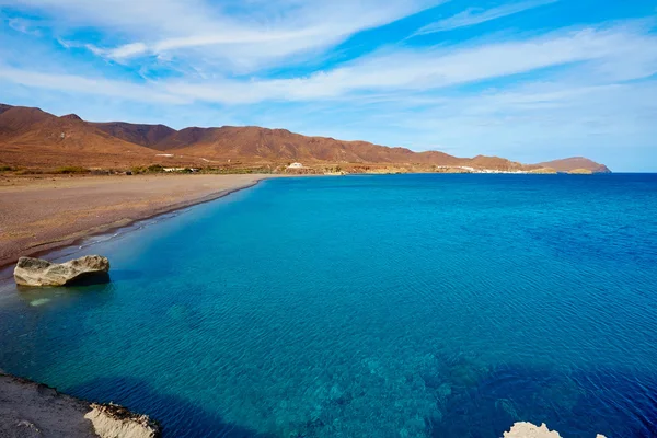 Almeria Cabo de Gata Playa del Arco båge strand — Stockfoto