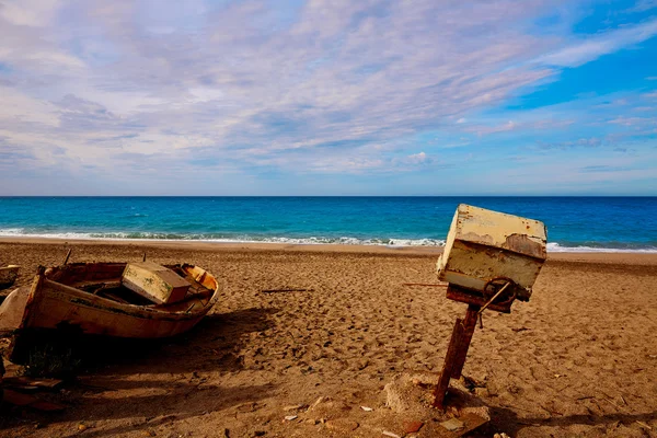 Almeria Cabo de Gata old winche San Miguel — Stock Photo, Image