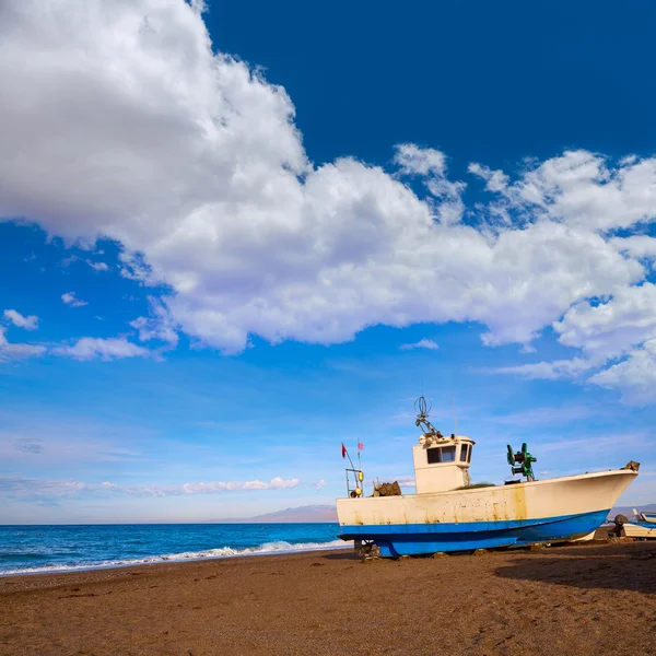 Almería Cabo de Gata San Miguel barcos de playa —  Fotos de Stock