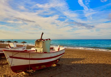 Almeria Cabo de Gata San Miguel plaj tekne