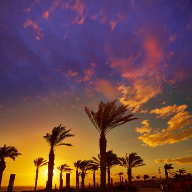 Almeria Cabo de Gata günbatımı Retamar Beach