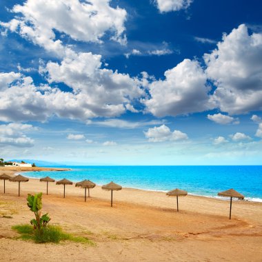 Almeria Mojacar beach Mediterranean sea Spain clipart
