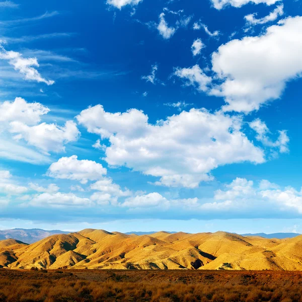 Almeria Tabernas desert mountains in Spain — Stock Photo, Image
