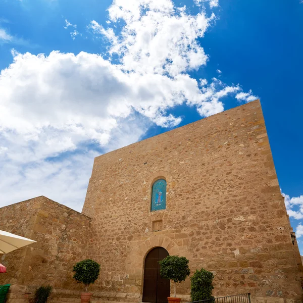 Mojacar almeria mediterrane Kirche in Spanien — Stockfoto