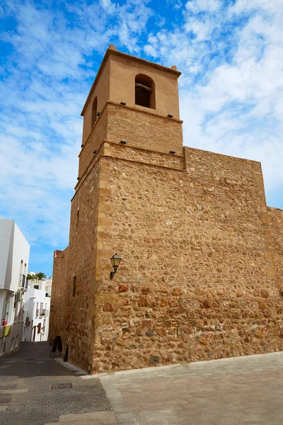 Iglesia mediterránea de Mojácar Almería en España — Foto de Stock