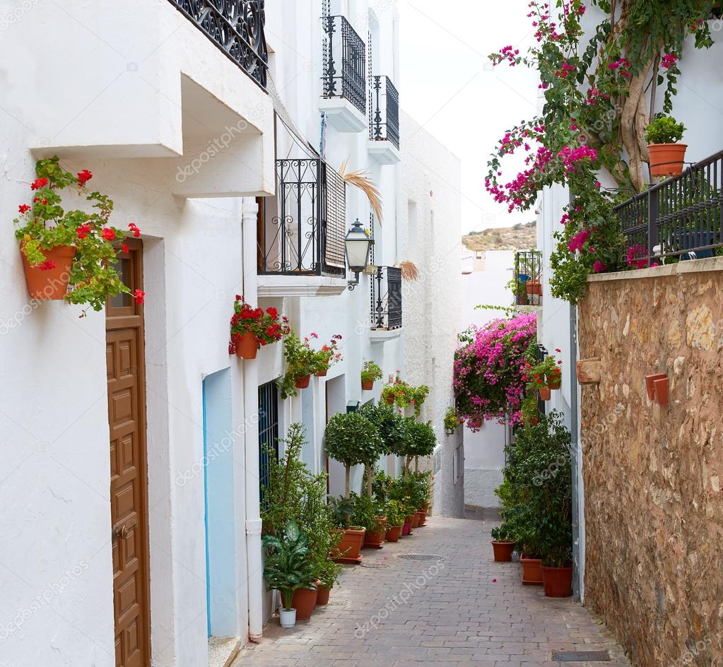 Mojacar Almeria white Mediterranean village Spain