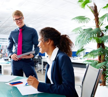 Executive iş insanlar takım toplantısı ofisi