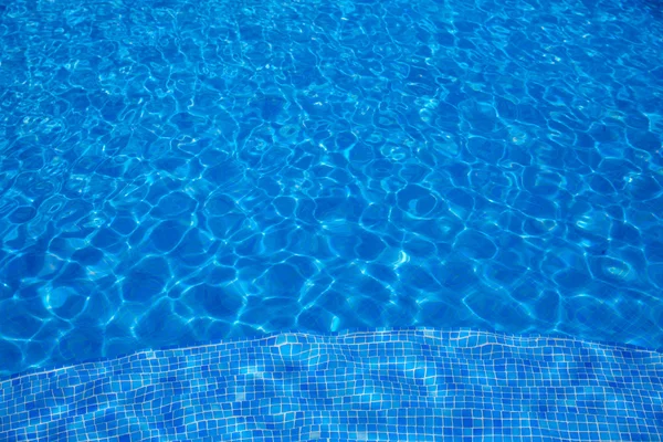 Azulejos azules piscina agua textura —  Fotos de Stock