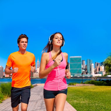 New york fotoğraf Bağla'çalışan çift