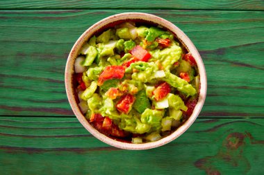 Guacamole avokado ve domates Meksika