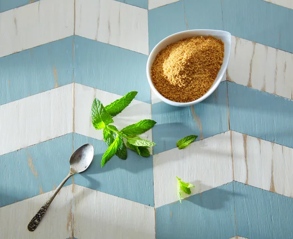 Ingredientes chá verde estilo marroquino — Fotografia de Stock