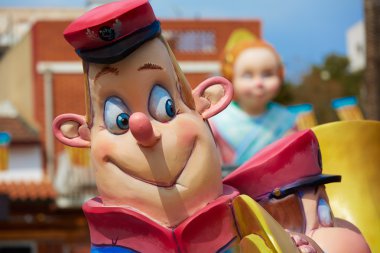 Fallas fest rakamlar Valencia geleneksel İspanya