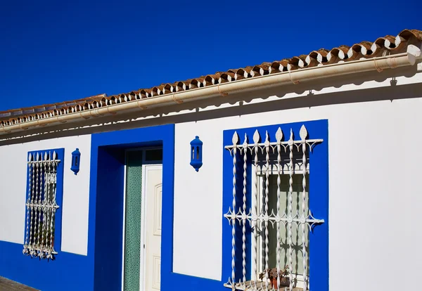 Śródziemnomorskiej miejscowości Denia fasady w Alicante — Zdjęcie stockowe