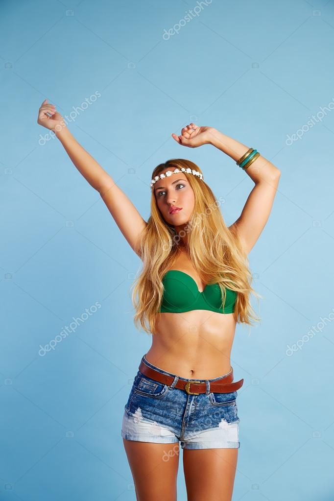 sexy girl short jeans