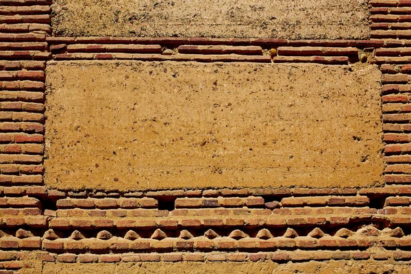 Way of saint James adobe mud walls at Palencia — Stock Photo, Image