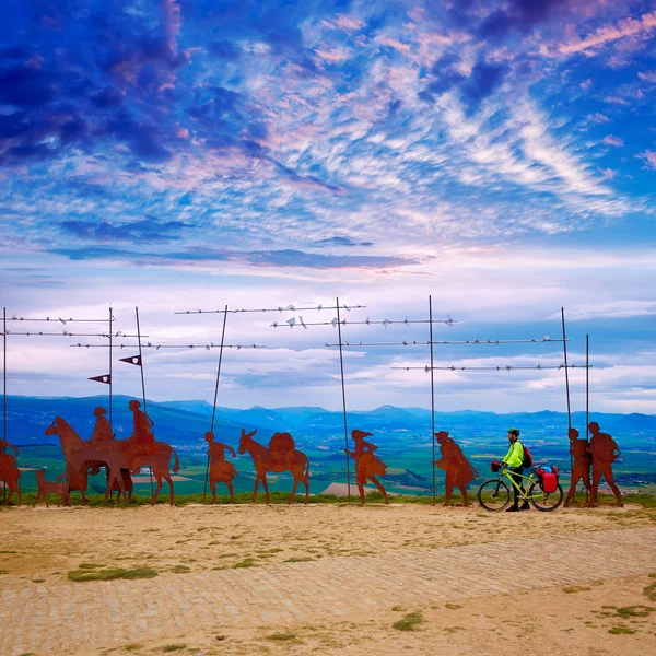 O caminho de Saint James Alto del Perdon Navarra — Fotografia de Stock