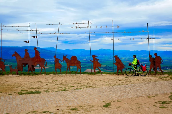 Saint James Alto del Perdon Navarra yolu — Stok fotoğraf