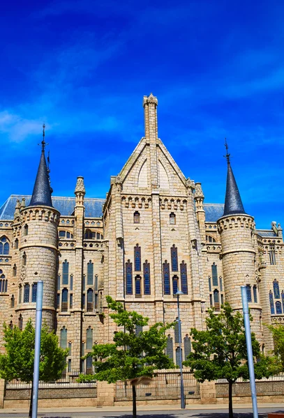 Astorga Leon Palacio Antoni Gaudi piskoposluk — Stok fotoğraf