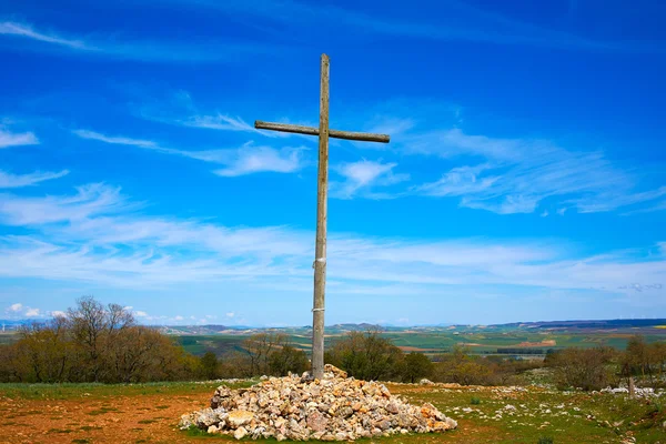 Croce Cruz de Atapuerca in Via San Giacomo — Foto Stock