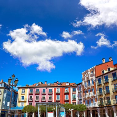 Burgos Plaza Mayor Meydanı Castilla Leon İspanya