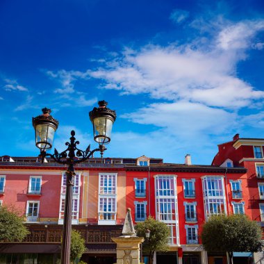 Burgos plaza de la Libertad kare Castilla İspanya