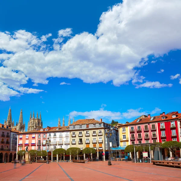 Burgos Plaza Mayor a Castilla Leon Spagna — Foto Stock