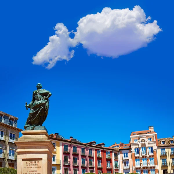 Burgos Plaza Mayor plein in Castilla Spanje — Stockfoto