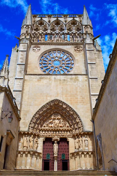 Fachada Catedral de Burgos en Camino de Santiago — Foto de Stock