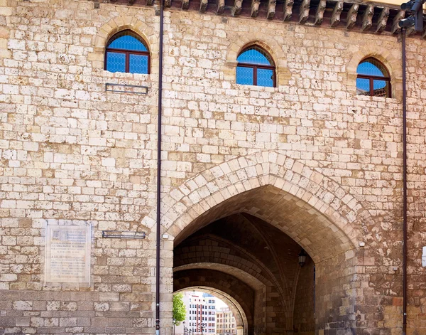 Castilla Spanje arch Burgos Arco de Santa Maria — Stockfoto