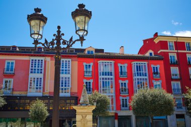 Burgos plaza de la Libertad kare Castilla İspanya