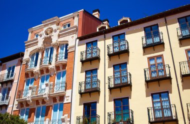 Burgos Plaza Mayor Meydanı Castilla İspanya