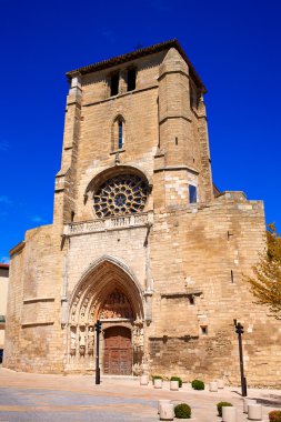 Burgos San Esteban kilise cephe Castilla İspanya