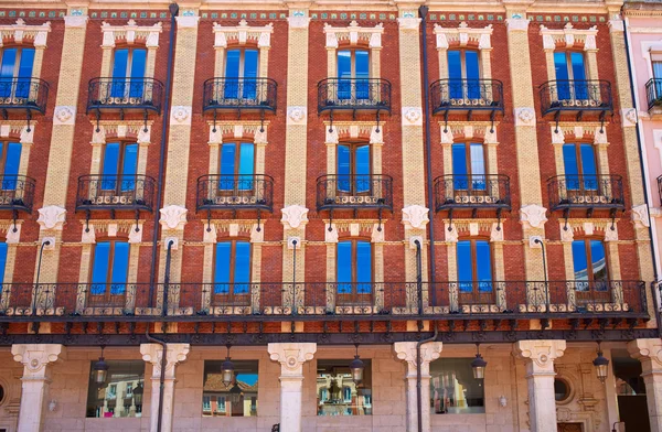 Burgos plaza bürgermeister platz in kastilien spanien — Stockfoto