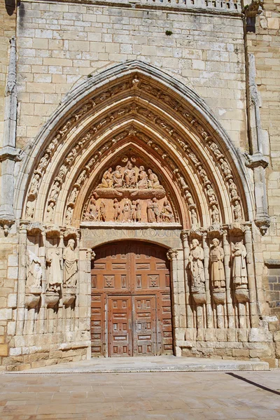 Burgos San Esteban chiesa facciata Castilla Spagna — Foto Stock