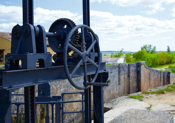 Canal de Castilla Canal Saint James Way Fromista — Fotografia de Stock