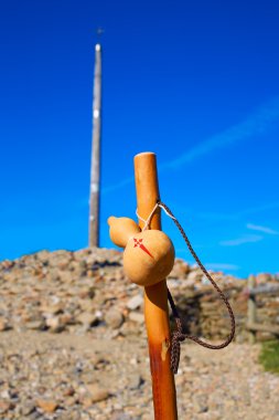 Cruz de Ferro Saint James yolu pilgrim personel